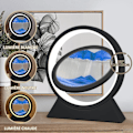 Miniatyrbild 2 av 5: Rörlig Sandsandram (Blå & Svart), Dekorativ 3D Sandtimer med