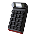 Miniatyrbillede 1 af 3: (Sort) Mekanisk lommeregner, daglig og basal kontor håndholdt, 10-cifret stort LCD-display