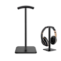Miniatyrbilde 1 av 5: Hodemmontert hodetelefonstativ svart, aluminium skrivebordslegering headset displaystativ