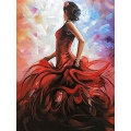 Miniatyrbild 1 av 4: 30x40cm 5D Diamantkonst Dansare, DIY Diamantmålning Kit för Vuxna