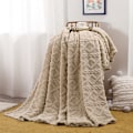 Miniatyrbillede 4 af 6: Fleecetæppe - Med Cashmere-følelse - Superblødt og varmt - Fleece Plaid - Taftstof - Fleecetæppe 150 x 100 cm - Superblødt