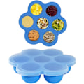 Miniatyrbilde 2 av 5: (Blå) Oppbevaringsboks for babymat, lufttett boks for frossen babymat, frysebrett for matoppbevaring, isbitbrett for baby med lokk, BPA-fri