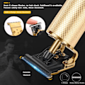 Miniatyrbild 5 av 5: Hårtrimmer, skäggtrimmer för män, laddningsbar precisionstrimmer