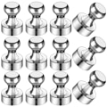 Pikkukuva 1 / 6: 12 kpl Jääkaappimagneetteja, Jääkaappimagneetteja, Vahvoja Valkotaulumagneetteja, Magneettisia Push-nauloja, Vahvoja Metallimagneetteja Jääkaappiin, Valkoisia