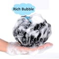 Miniatyrbild 2 av 4: Svart Badsvamp, Duschpuff Duschloofah för Vuxna Män Kvinnor Bad Kropp Dusch Exfolierande Skrubb