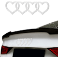 Pikkukuva 1 / 6: Auton ulkoiset tunnukset 3D-tarra Soveltuu (Hopeanvärinen) Audi A3 A4 A5 A6 A8 TT R8 Q3 Q5 Q7