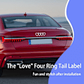 Pikkukuva 5 / 6: Auton ulkoiset tunnukset 3D-tarra Soveltuu (Hopeanvärinen) Audi A3 A4 A5 A6 A8 TT R8 Q3 Q5 Q7