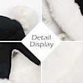 Miniatyrbild 3 av 7: (Svart) Dam Peruvian Vinter Pom Pom Beanie Öronmuffar Sherpa Fleece Foder Snö Varm Skalle Mössa Jul