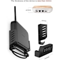 Miniatyrbild 4 av 4: (Svart) Universell väggfäste för TV-box/router/switch
