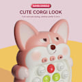 Miniatyrbillede 3 af 5: (Corgi Pink) Lysende Pop Fidget Sensorisk Legetøj Håndholdt Spil, Push Bubble Pop Puslespil Ma