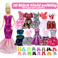 Miniatyrbild 2 av 5: 49 stycken Barbiekläder, 11 kläder + 20 par skor + 18 slumpmässiga accessoarer