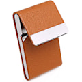 Miniatyrbild 3 av 5: 1 st Brown Business Card Holder - PU Läder Business Card Holder