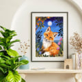 Miniatyrbild 3 av 5: Diamantmålning Kit för Vuxna 5D Diamant Rävar Konst Kit för Vuxna