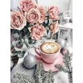 Miniatyrbild 1 av 3: (30x40cm) Diamantmålning Broderi Blomma Kit Full Rund Diamant