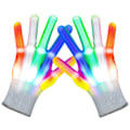Miniatyrbild 1 av 5: 23x8cm, LED färgglada blinkande rave-handskar, blinkande fingerhandskar, LED-handskar, LED-handskar för