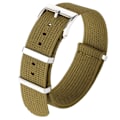 Pikkukuva 1 / 3: Nyloninen kellonrannekkeen vaihto pikakiinnityksellä, tukeva solki, kellonrannekkeet miehille ja naisille - 22MM, Khaki