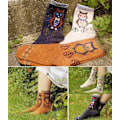 Miniatyrbild 3 av 5: Uggla 3 Par Damstrumpor Varma Termiska Ullstrumpor Stickade Damstrumpor