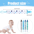 Miniatyrbild 2 av 5: 10-pack napphållare pojkar baby napphållare dragkedja set nappkedjeklämmor lämplig för alla nyfödda tandsprickning