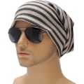 Miniatyrbillede 2 af 6: (Grå) Tynd Casual Bomulds Beanie Hue Mænd Kvinder Mode Blød Stræk Strikket Skull Hue