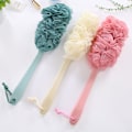 Miniatyrbilde 1 av 4: (Kroppsbørste) Dusjbørste Eksfolierende Loofah Langt Håndtak Puff Badebørste Ryggskrubber Kroppsskrubb Pu