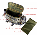 Miniatyrbild 3 av 7: Fiskeutrustningsväska (kamouflage) Fiskeutrustningsförvaringsväska Organizer Midjeväska Messenger Bag Handväska