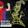 Miniatyrbild 3 av 5: 3D-illusionlampa, 16 färger Spiderman nattlampa för pojkar barn vuxna färgförändrande sovljus