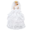 Miniatyrbild 4 av 5: 5 st Barbie Kläder Tillbehör Dockbröllopsklänning Prinsessklänning