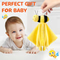 Miniatyrbilde 3 av 7: (Bie) Baby Soft Sikkerhetsklut Baby Kosleke Plysjdyr Klut Baby Komfort Håndkle Spiselig Beanie Plysjdukke Un