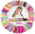 100-pack Hårband för Flickor, 10 Stilar, Flerfärgade