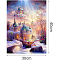 Miniatyrbild 2 av 5: (30 x 40 cm, Slott F) 5D diamantmålning kit, slott diamant
