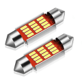 Miniatyrbild 1 av 5: 10 x C5W SV8.5 Festoon 12 LED 4014 41mm - Vit Vit