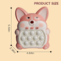 Miniatyrbilde 4 av 5: (Corgi Rosa) Lysende Pop Fidget Sensorisk Leker Håndholdt Spill, Trykk Boble Pop Puslespill Spill Ma