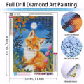 Miniatyrbild 2 av 5: Diamantmålning Kit för Vuxna 5D Diamant Rävar Konst Kit för Vuxna