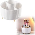 Miniatyrbillede 1 af 5: 360° Roterende Makeup Organizer til Kosmetik Smykker til Toiletbord Soveværelse Kontorartikler Opbevaring Hvid