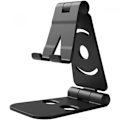 Miniatyrbillede 1 af 3: Foldbar Mobiltelefonholder, til Tablet og Mobiltelefon Bordholder Sort