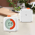 Miniatyrbild 3 av 5: Digital Visuell Timer (Vit), 3 i 1 med Timer, Klocka och Alarm