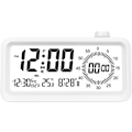 Miniatyrbillede 3 af 7: 1 stk. hvid timer alarmur digital madlavningstimer, bordtimer, kontortimer til børn og voksne, ti