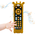 Miniatyrbild 1 av 6: (Giraff) Mjuk silikon musikalisk bitring leksak för småbarn, bebisar, pojkar, flickor, 6-12 månader baby fjärrkontroll form Te