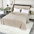Miniatyrbillede 6 af 6: Fleecetæppe - Med Cashmere-følelse - Superblødt og varmt - Fleece Plaid - Taftstof - Fleecetæppe 150 x 100 cm - Superblødt
