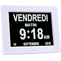 Miniatyrbild 1 av 5: 8\" LCD Digital Kalenderklocka med Datum, Kalenderklocka med Datum
