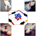 Miniatyrbild 4 av 5: Barn LED Digital Cartoon Sport Robot Transformationsleksaker Pojkar Armbandsur