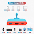 Pikkukuva 3 / 6: Telakka Nintendo Switchille, Switch-telakka televisiolle, Type C - 4K HDMI Hub Switch TV -sovitin