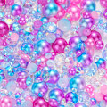 Miniatyrbillede 1 af 5: (Pink) 100g Gradient Halve Perler og Diamanter, 3mm-10mm Halvrunde Flad Bagside Perleperler Resin Imitati
