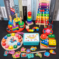 Miniatyrbild 4 av 5: Leksaker för små pojkar 1-3 år, Träformssorterare, Utbildande