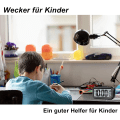 Miniatyrbild 2 av 5: Digital väckarklocka för sovrum, batteridriven, 12/24 timmars display