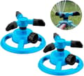 Trädgårdssprinkler 2-pack 360° Automatiska Spraypistoler Roterande Vatt