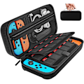 Miniatyrbild 1 av 5: 1-delat case (svart) för Nintendo Switch och Switch OLED Pocket C