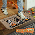 Pikkukuva 3 / 6: Halloween Tonttu Koristeellinen Ovimatto (40*60cm), Liukumaton ja Pestävä Ovimatto Kumipohjalla, Tonttu Kurpitsa Ovimatto