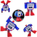 Miniatyrbild 3 av 5: Barn LED Digital Cartoon Sport Robot Transformationsleksaker Pojkar Armbandsur