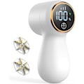 Miniatyrbillede 1 af 7: (Hvid) Genopladelig stofshaver, fnugfjerner, sweater shaver med 3 hastighedsindstillinger, LED-display tøjshaver, 6-Bl